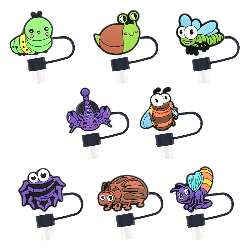 Новый дизайн многоразовые соломенные Чехлы для насекомых аксессуары питья из ПВХ упакованные в мешки