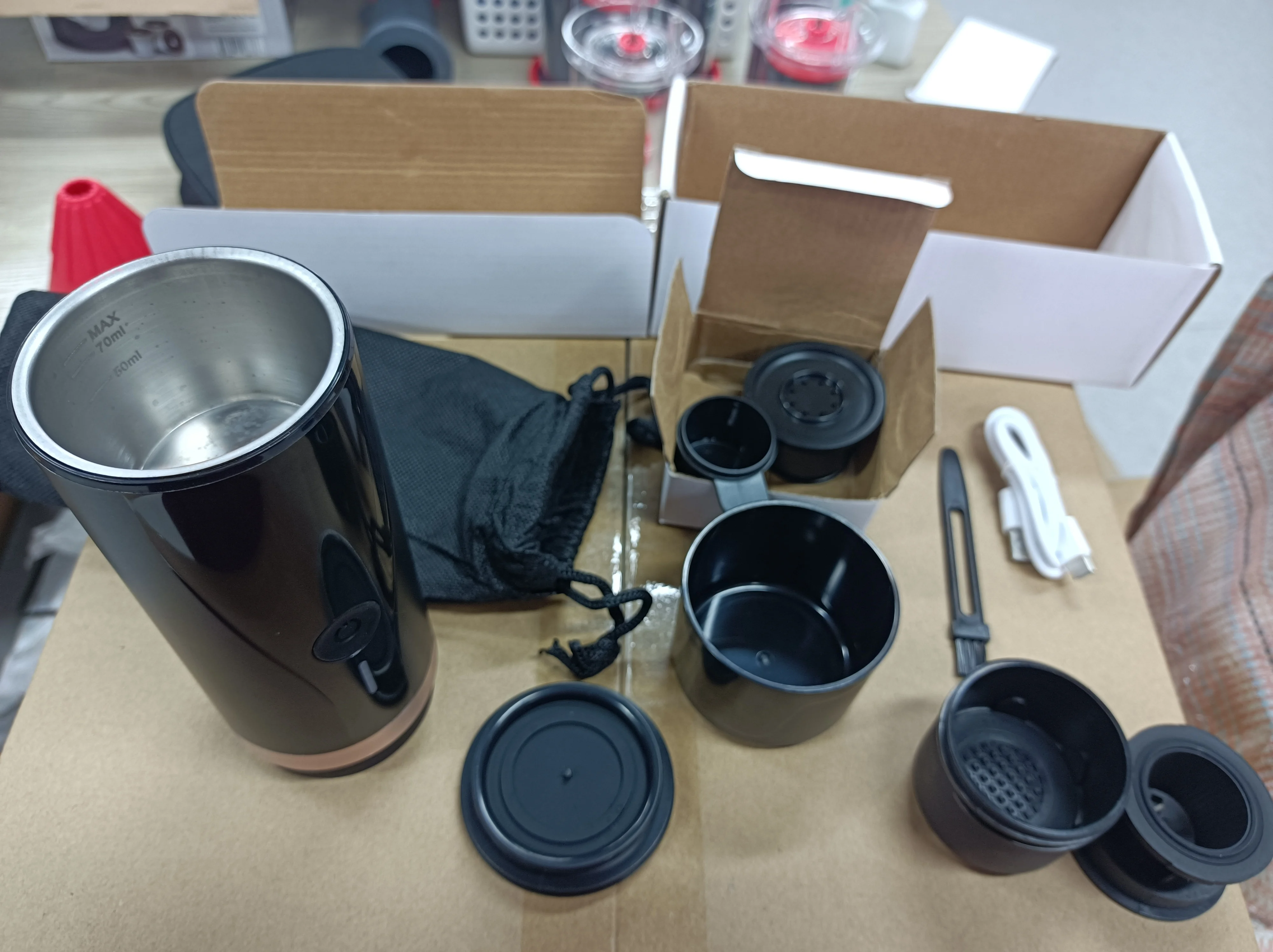 portable mini coffee maker car travel drip single serve coffee filter maker 12 volt usb powered  espresso tea maker  machine