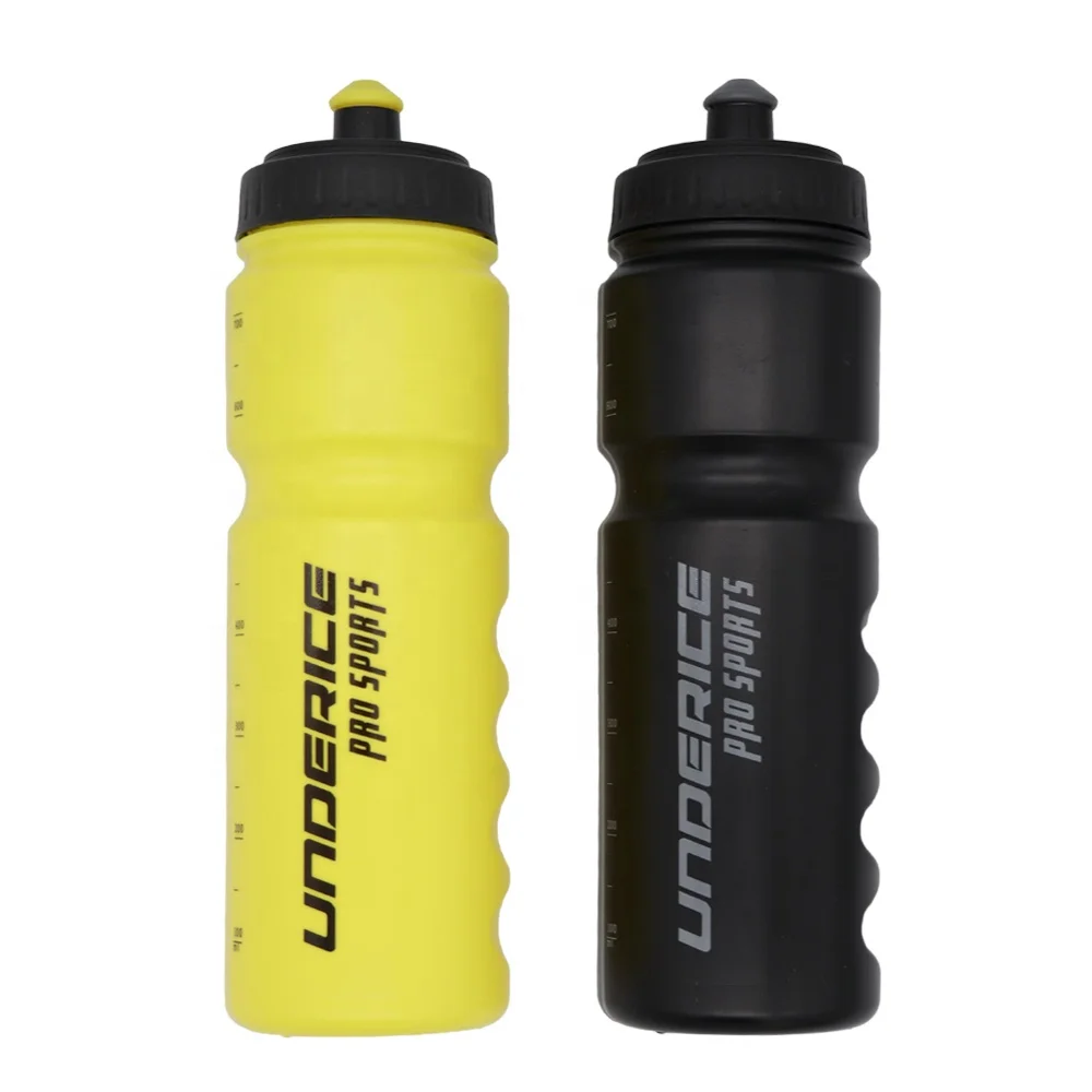 Eco Friendly Customized Design 750ml  Plastic Squeezable Boxing Hockey Sport Water Bottles OEM Logo Printed