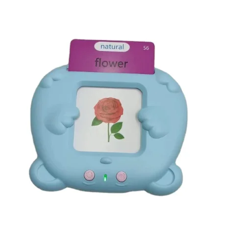 Hand-held smart card reader usb print flashcards English educational baby customized flash talking cards