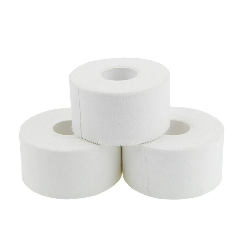 high adhesive Full Cotton High Quality white Rigid strapping sports Athletic Cloth Tape Soccer Football Tape