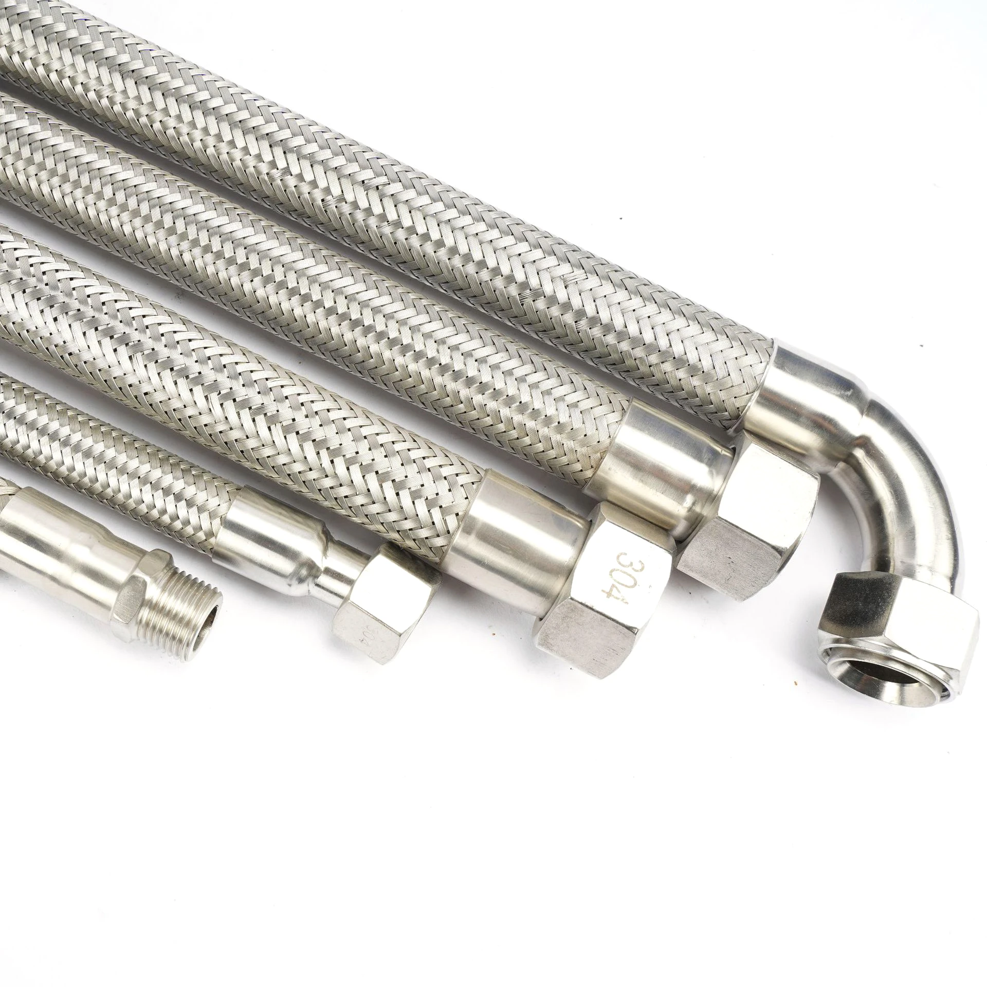 galvanized metal flexible hose stainless steel wire braided water hose corrosive resistant Corrugated metal hose
