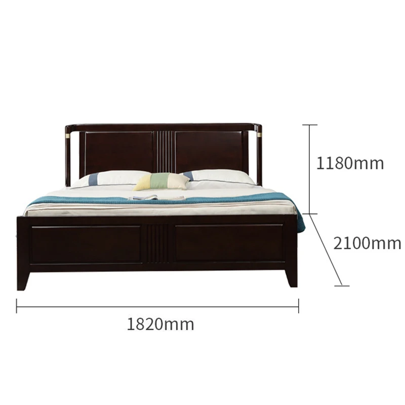 
new Chinese style wooden bedroom furniture beds 