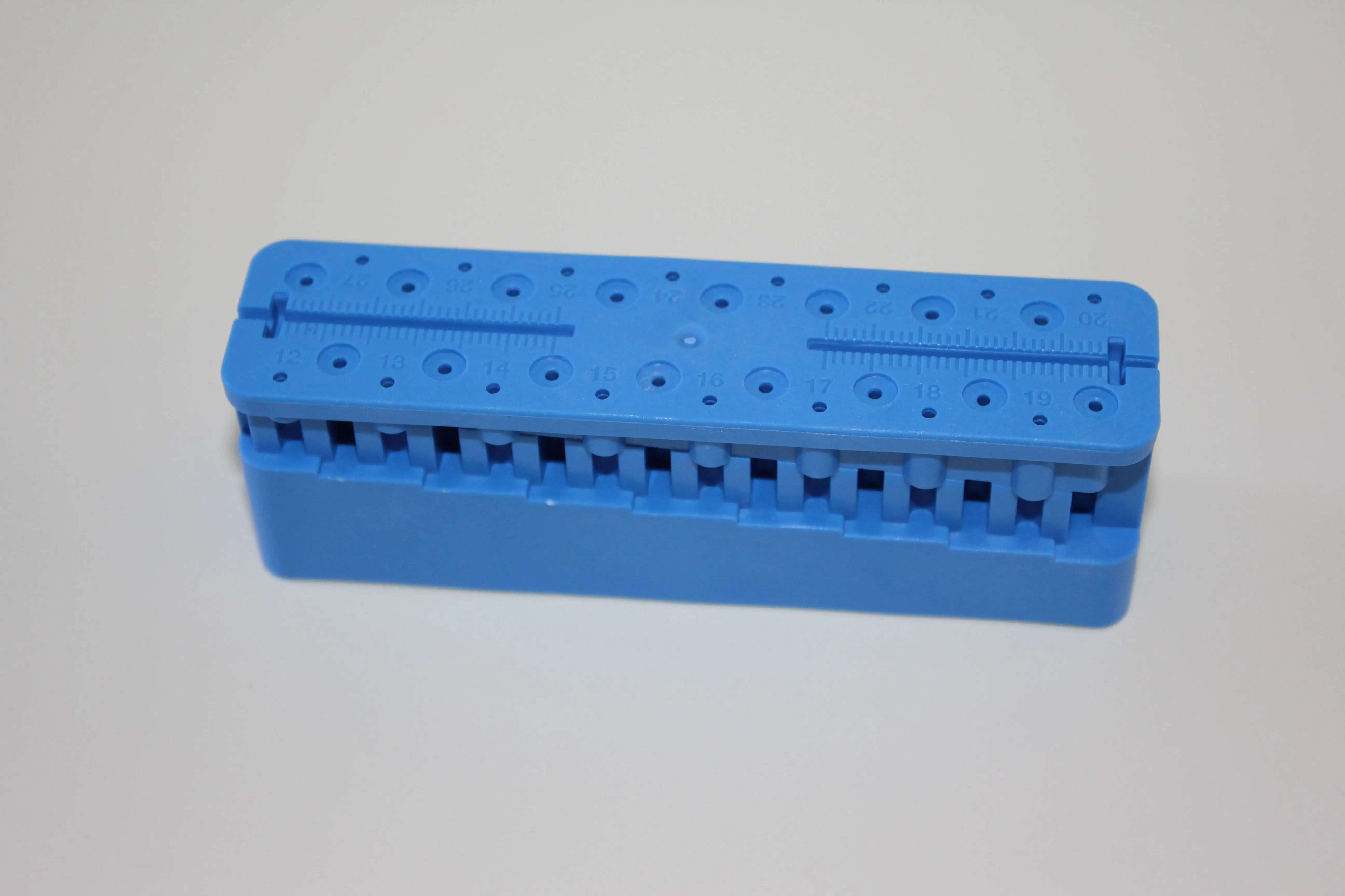 Dental endo measuring instruments autoclavable endodontic files stertlize block root canal measuring table