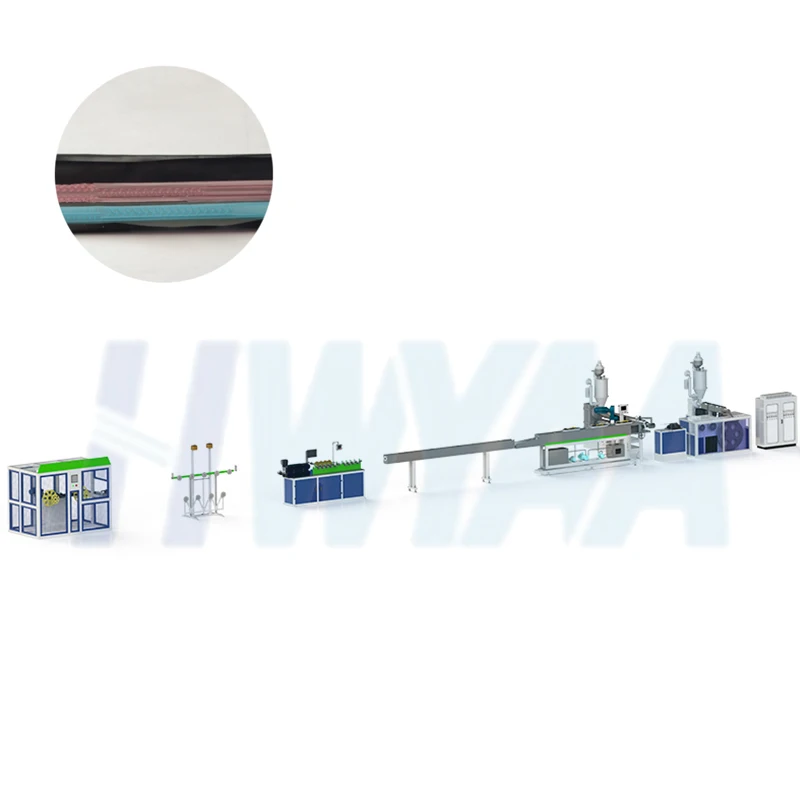 Drip irrigation pipe production line with continuous strip inside  drip hose extruder  drip tape machine