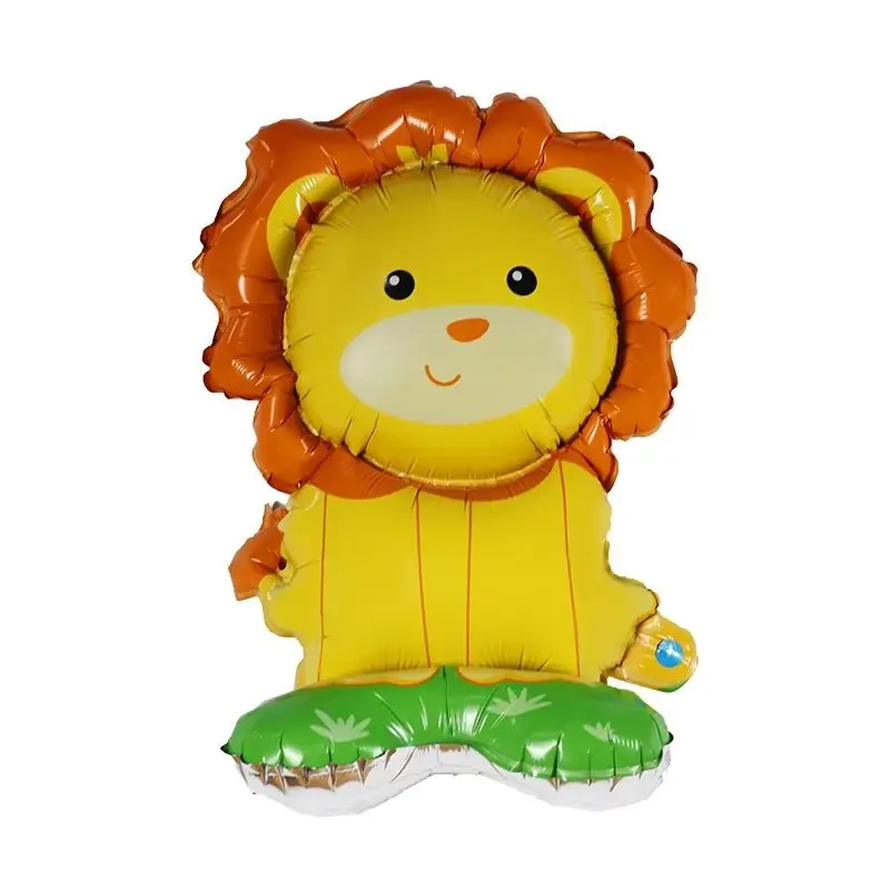 3D Stand Animal Foil Balloon Cartoon Lion Elephant Koala Fox  Balloon  For  Happy Birthday Party Decoration Kids  Toy