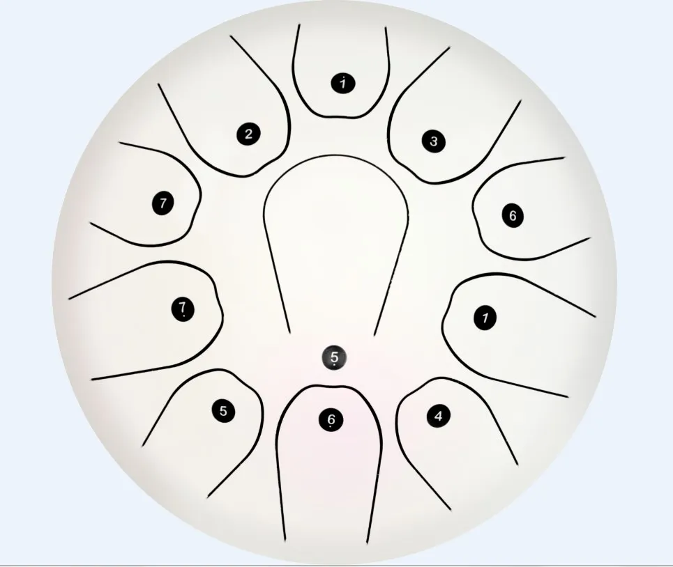 10inch matt blue steel tongue drum for sale chakra drum with free bag and mallet  percussion instruments