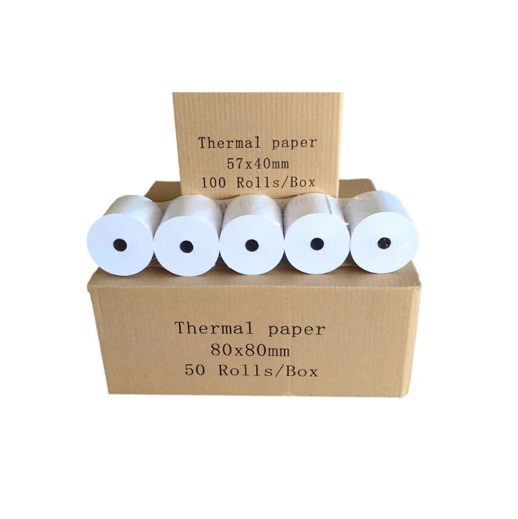 57mm 80mm 57*30mm 57x50 80x80 Receipt Atm Pos Roll Cash Register Thermal Paper