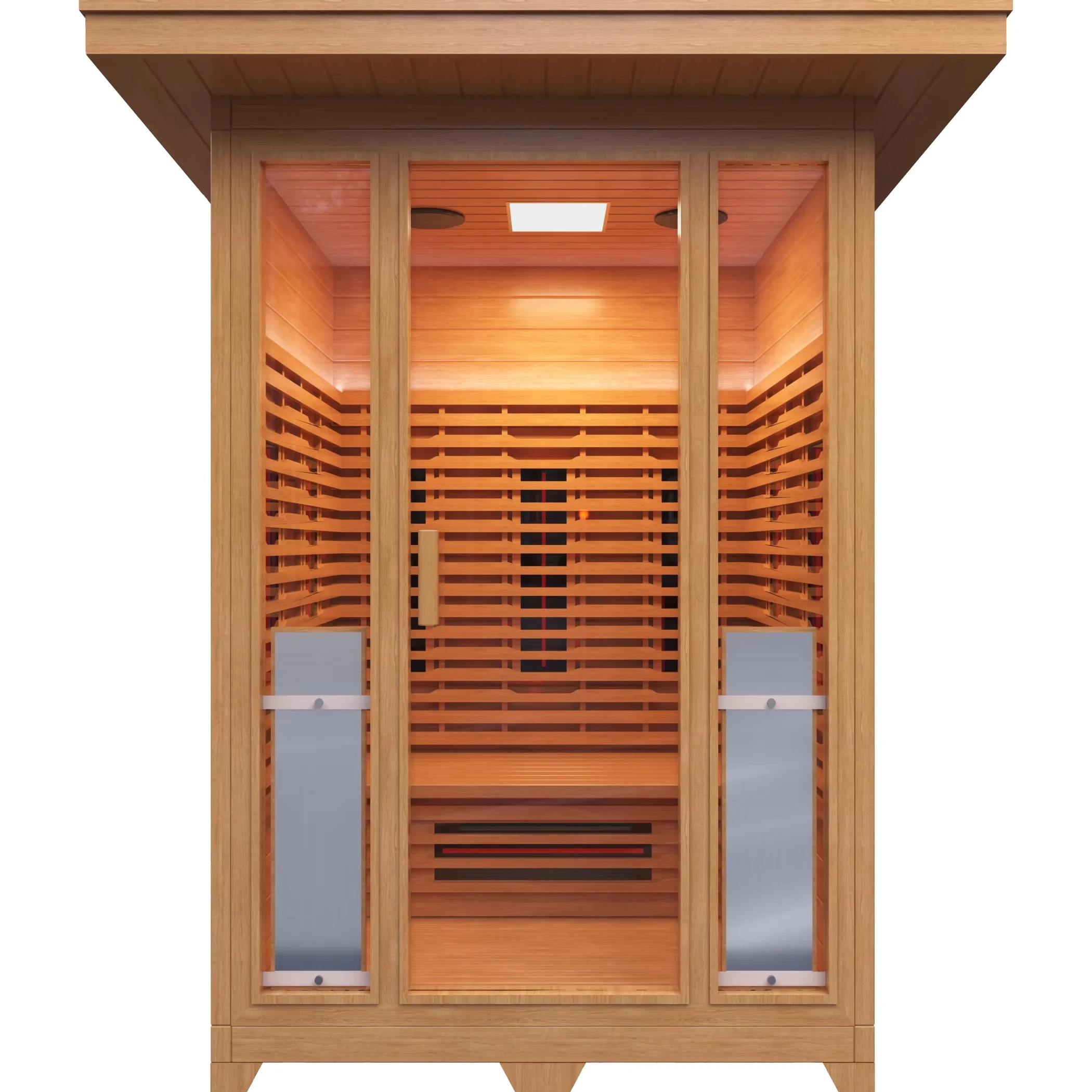 Best Selling Canadian Hemlock Outdoor Cabin Sauna For Sale