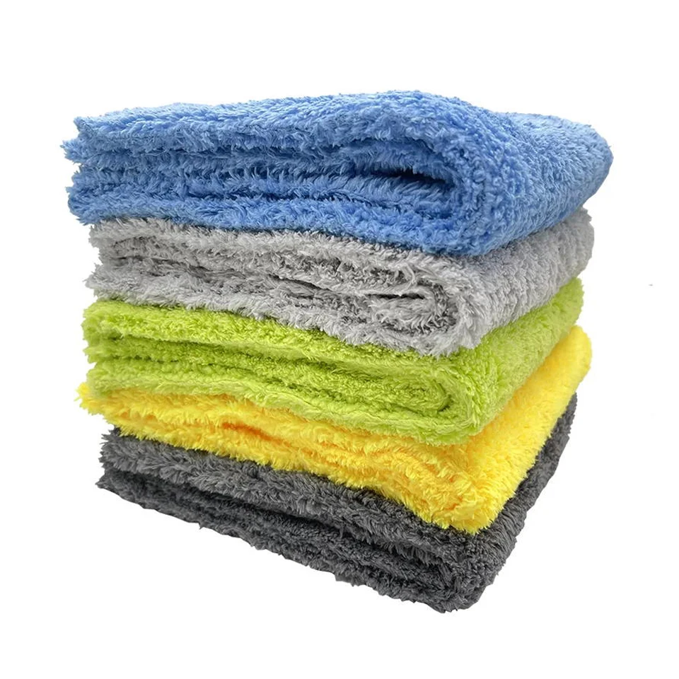 Edgeless Car Towels Plush Edge Car Care Towels Microfiber Dry Car Wash Cleaning Cloths