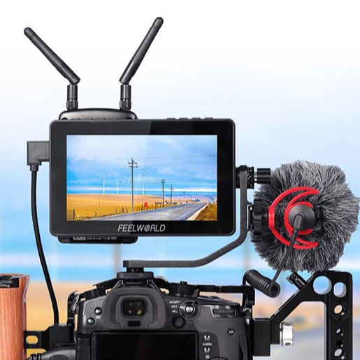 FEELWORLD F5 Pro V2 5.5 Inch Touch Screen 3D LUT DSLR Camera Field Monitor FHD 1920x1080 4K Video Focus Assist LCD Screen
