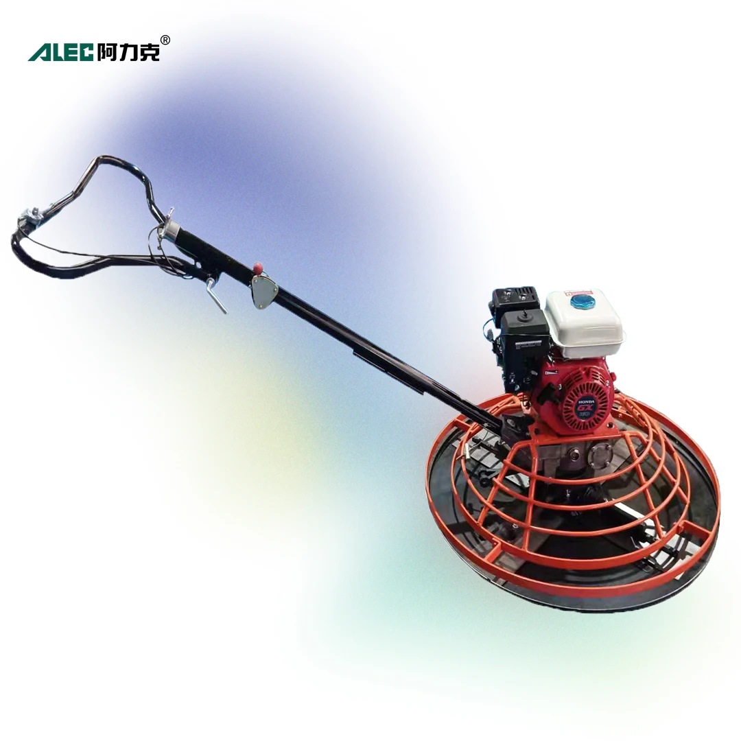 Construction Tools Mini 1000mm Working Diameter Heavy Type Gasoline Walk Behind Road Smoothing Finishing Concrete Power Trowel
