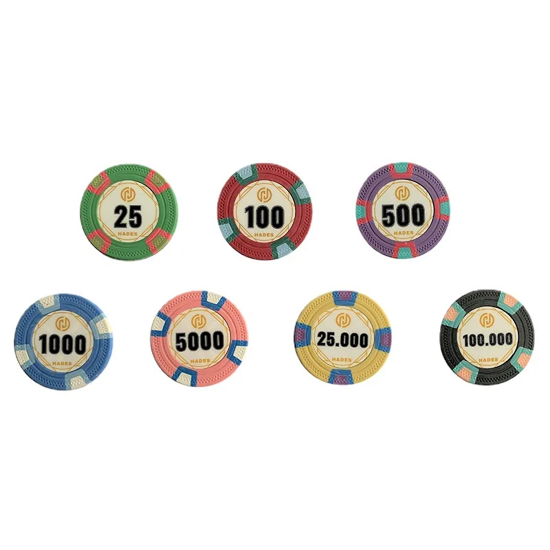 Высококачественные персонализированные глиняные фишки для покера WSOP рулетка блэкджека Outlaw Aria Mahjong Milano Milan-для любителей