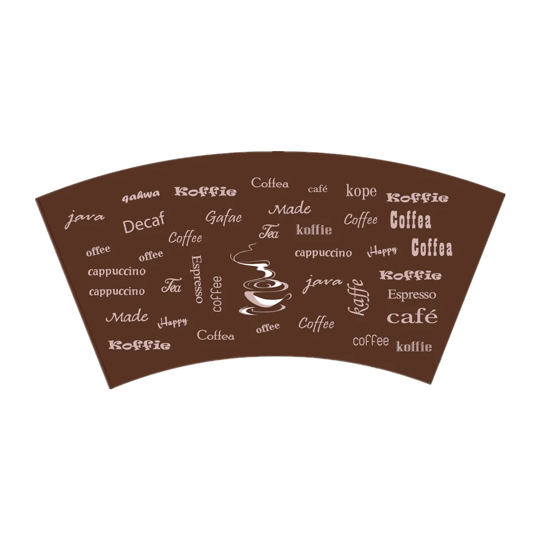 High quality wood pulp raw material printer for paper cup fan good quality and low price