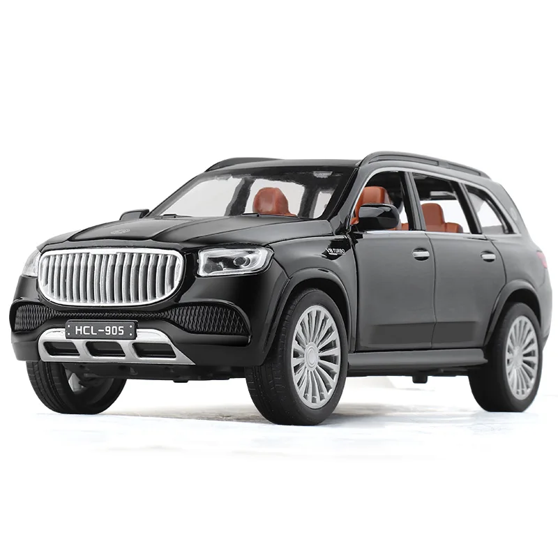 Hot Selling 1/22 Maybach Diecast Miniature Model Alloy Pull Back Car Die Cast Metal Toys Light Sound High Quality Maker