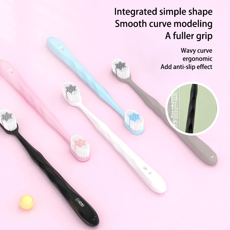 Adult household wide head soft bristled 3 PACKS toothbrush wholesale