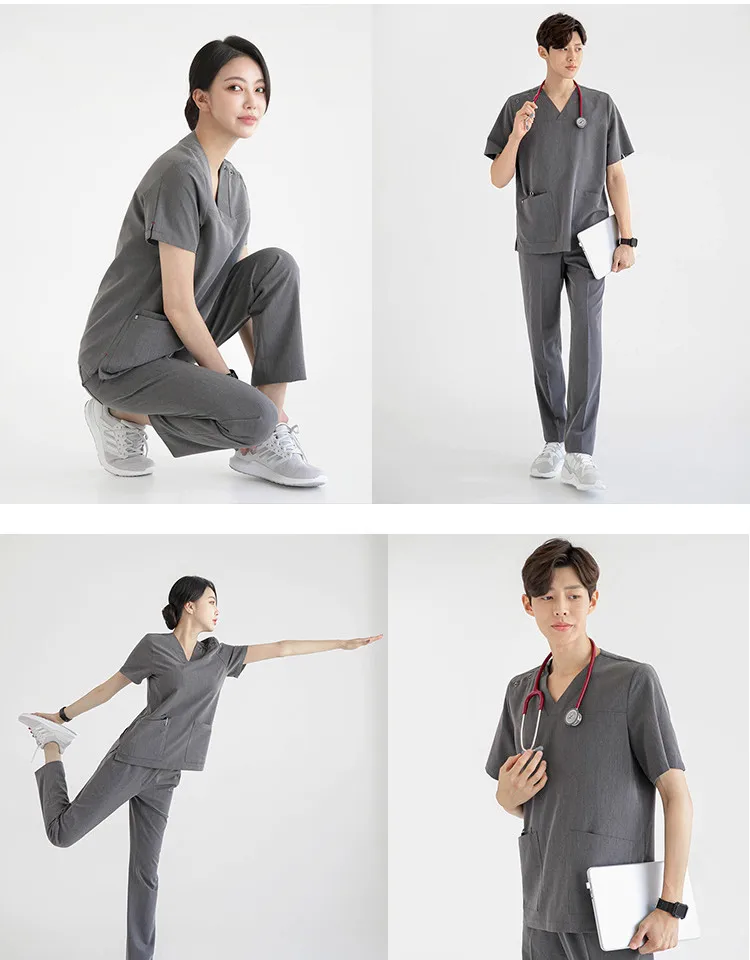 Fashion Medical Men Greys Anatomy Wholesale Best Quality Nursing Hospital Uniform Suit Scrubs Uniforms Sets Nurse For Men