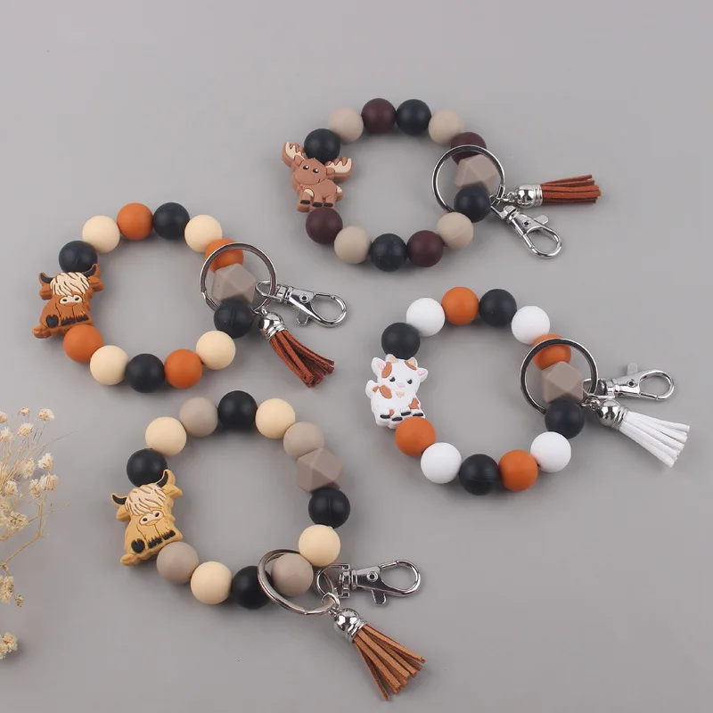 Baby Cartoon Silicone Pacifier Chain Food Grade Teat With Chainproof Baby Teether Pacifier Chain