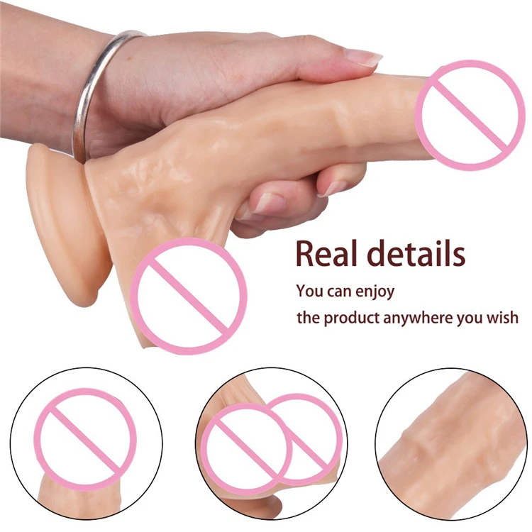 Soft Realistic Huge Penis Cheap Small Anal Dildo PVC Suction Cup Thick Dick Butt Plug Sex Toys Men Women Gay Strapon Cock