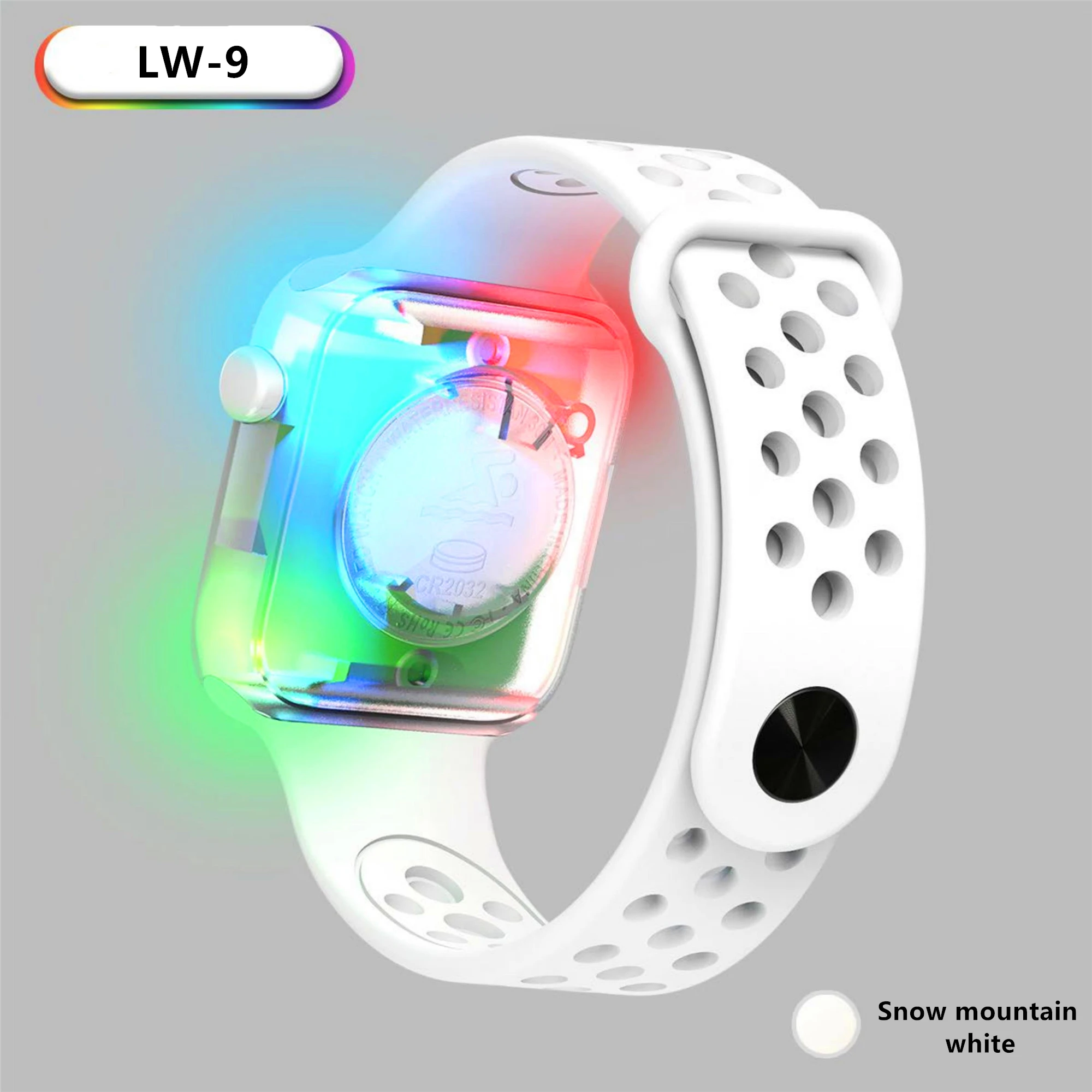 Новые детские цветные силиконовые часы для студентов мигающие спортивные радужные светодиодные часы