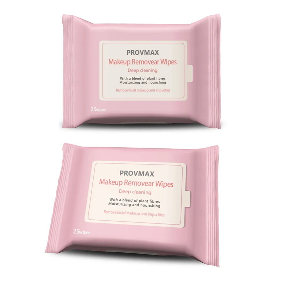 Фабричные прямые волосы, лучшее качество, легко носить с собой, 25 шт., индивидуальные салфетки для снятия макияжа, салфетки для лица