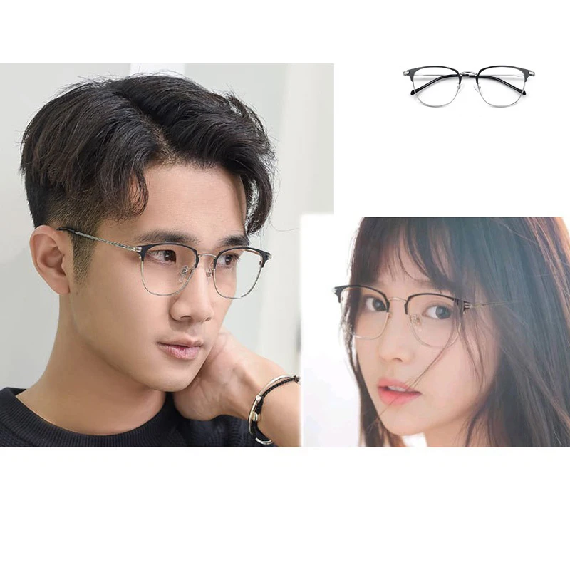 LEK gold metal alloy high quality designer german elegant women sexy large size spectacle frames glasses with blue light lock