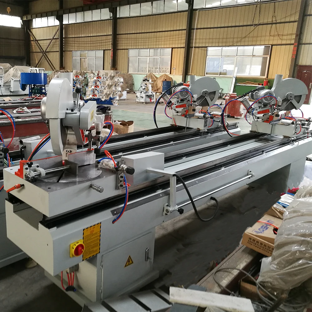 Window Making Double Head UPVC Cutting Machine Double Head Cutting Saw For PVC Profile