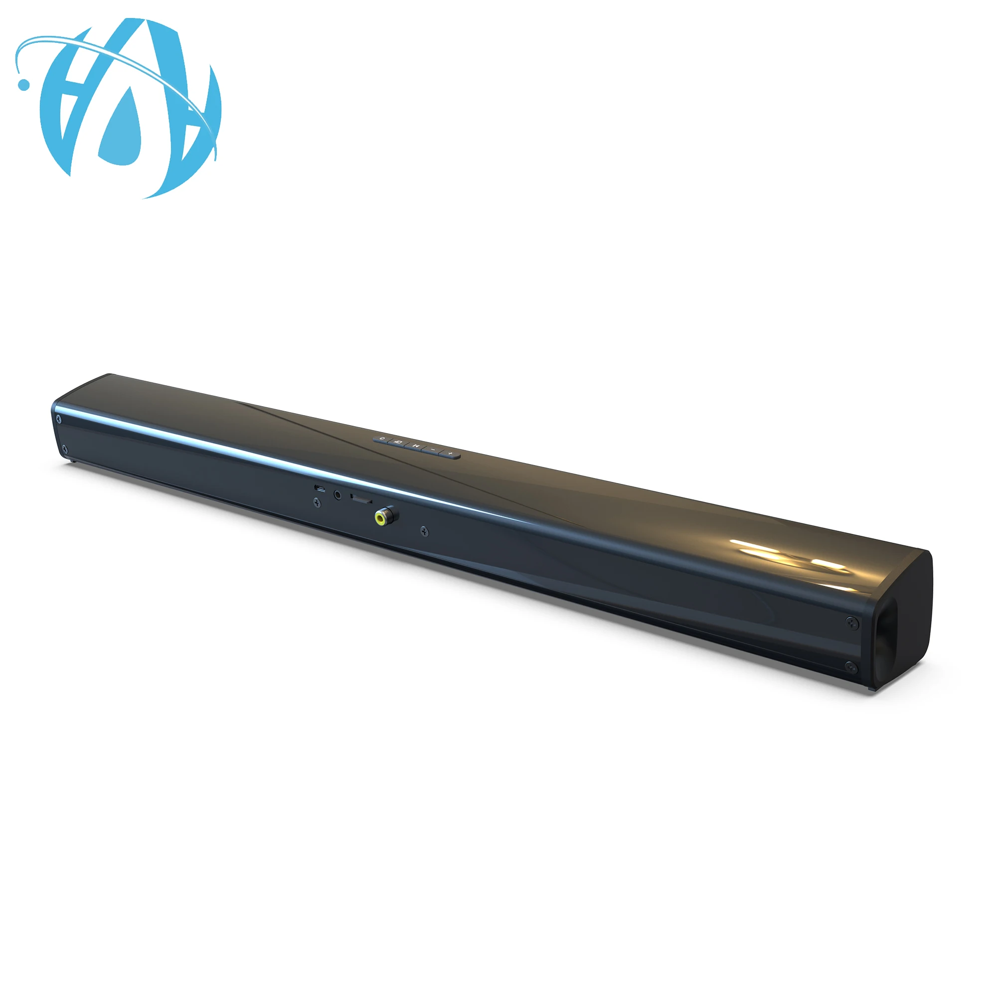 Good 22inch New arrival Speaker Home 2.0 Channel Black Bluetooth sound bar 20W with coaxial for TV
