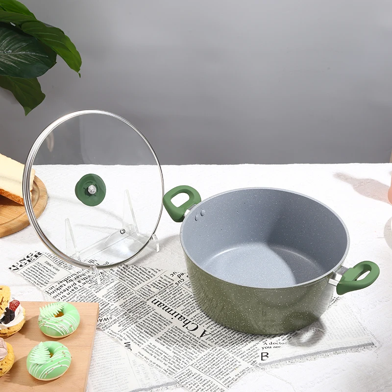 Promotion Non-stick Cookware Set Aluminum Bakeware And Pot Set Cookware With Glass Cover