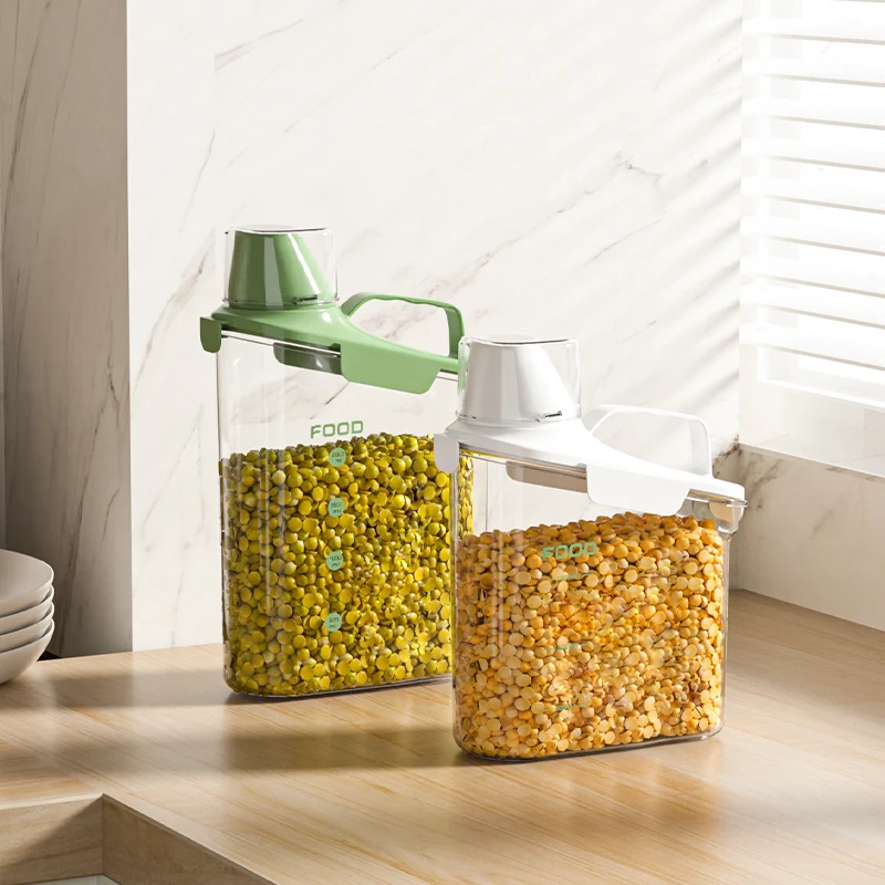 Marketing hot selling PET material food storage fridge organiser laundry detergent cereal containers storage dog food container