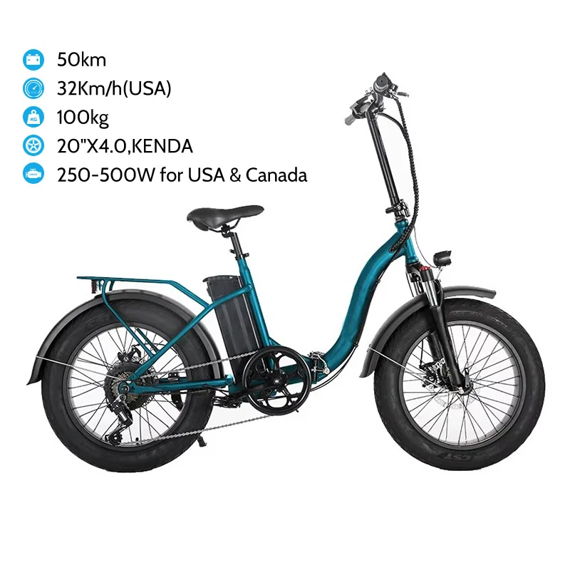 48V 250W Beach Fat Tire Electric Bike 20inch Ebike With Very Cheap Price