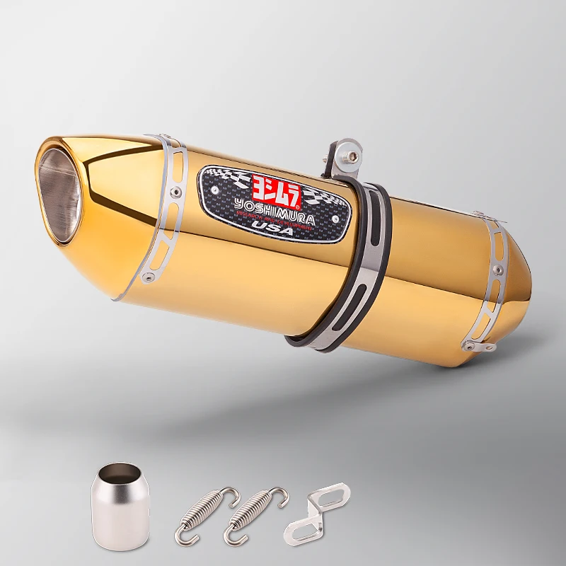 Universal 51MM motorcycle exhaust silencer high quality stainless steel Yoshimura R77 exhaust muffler for z650 mt07 cbr250rr