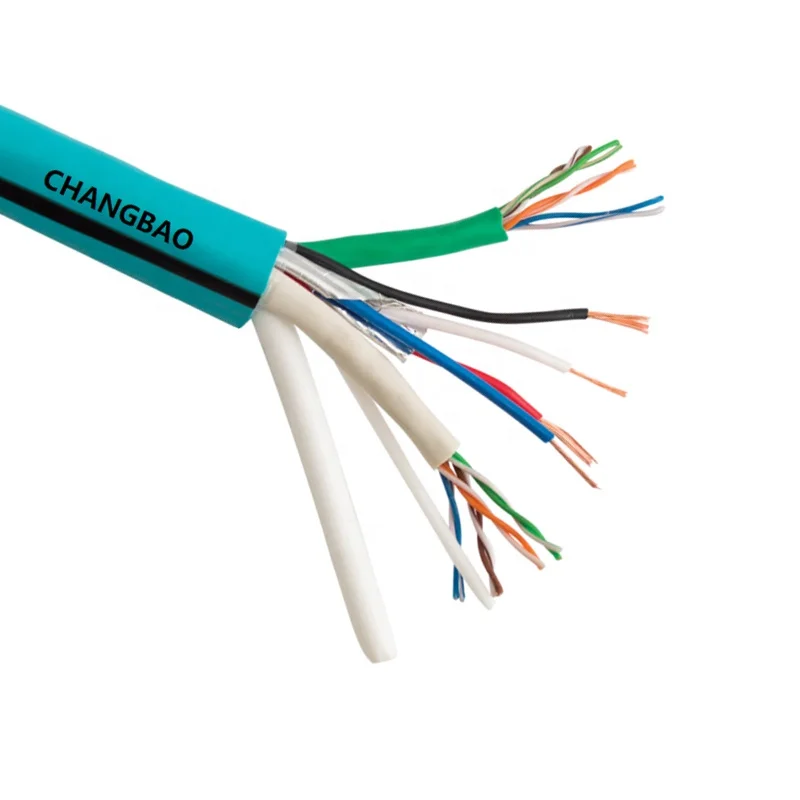 Changbao 22AWG 2C BC STR SH + 18AWG 2C BC STR UNSH + 2 Cat5e UTP 24AWG Bundled Crestron Control Cable
