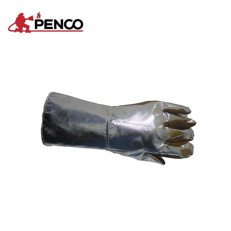 1000 degree gloves aluminized meta aramid fabric gloves