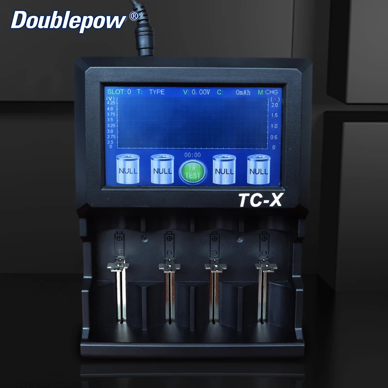 Тестер аккумулятора Doublepow 18650 органайзер для проверки литиевой