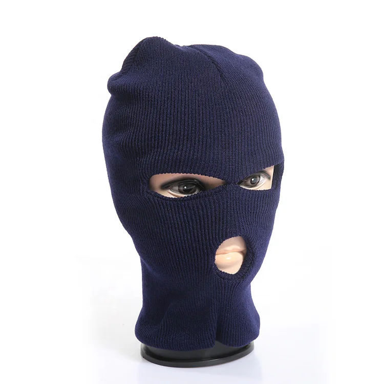 Wholesale Custom Ski Masks Balaclava Men 3 Hole Full Face Mask Hat Cap