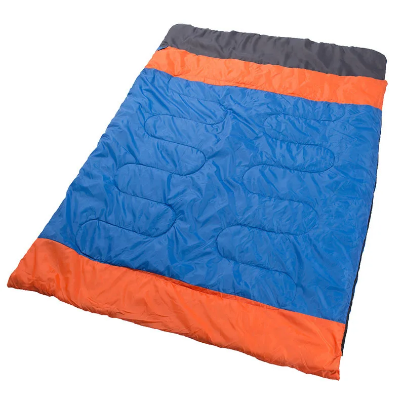 Customized Portable Double Two Person Camping Hiking Wide Practical Couple Sleeping Bag  For Adults Sleeping Bags