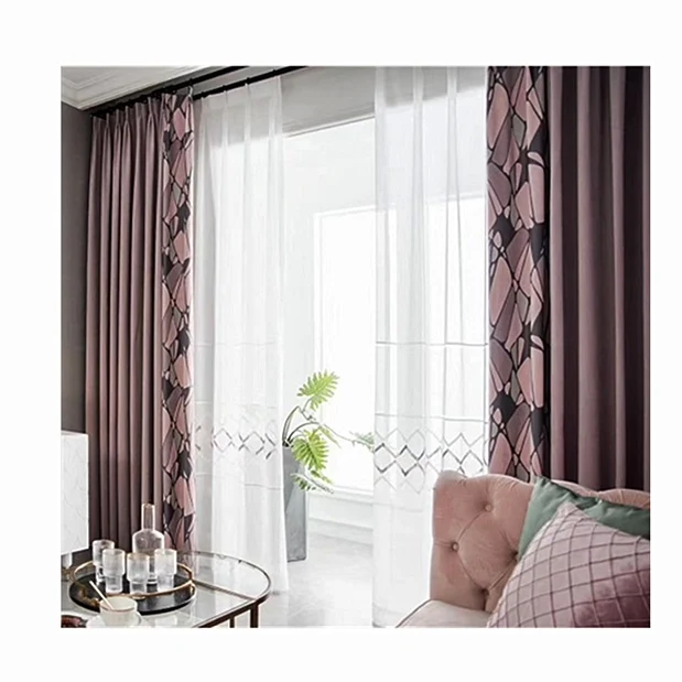 Luxury Material Style Used Room Manufacturer Blackout Curtain Jacquard Curtains For Livingroom Suppliers