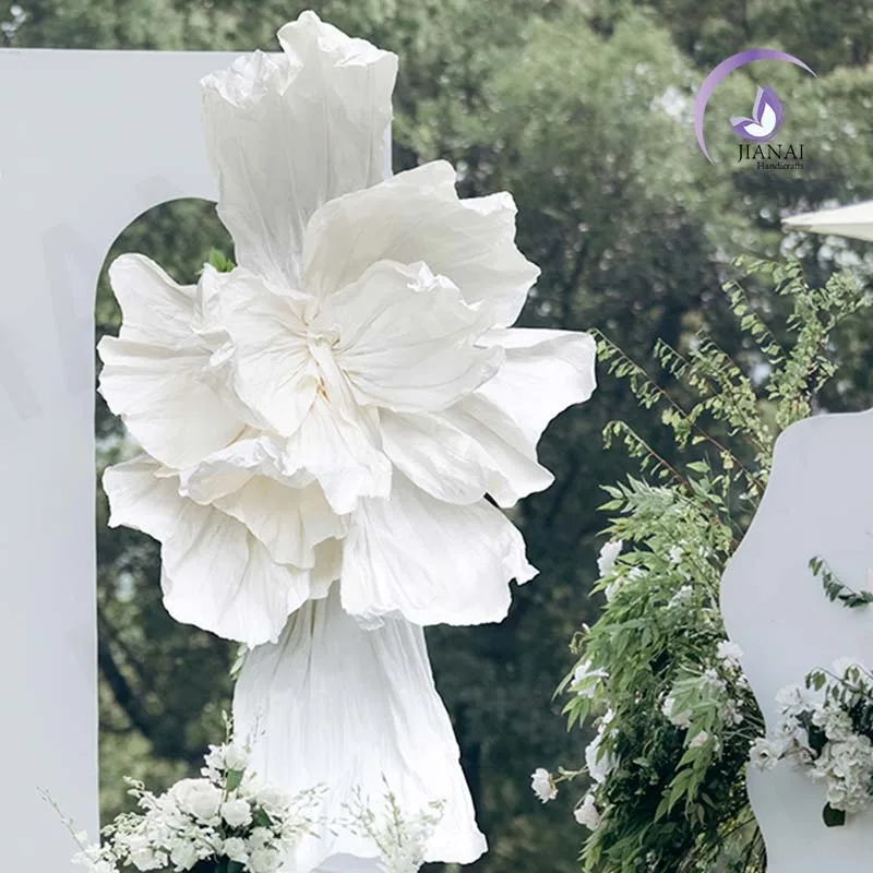 Wedding Decor Supplier Artificial Paper Flowers Giant Flowers Decorative For Party Stage Background Decoration Customize