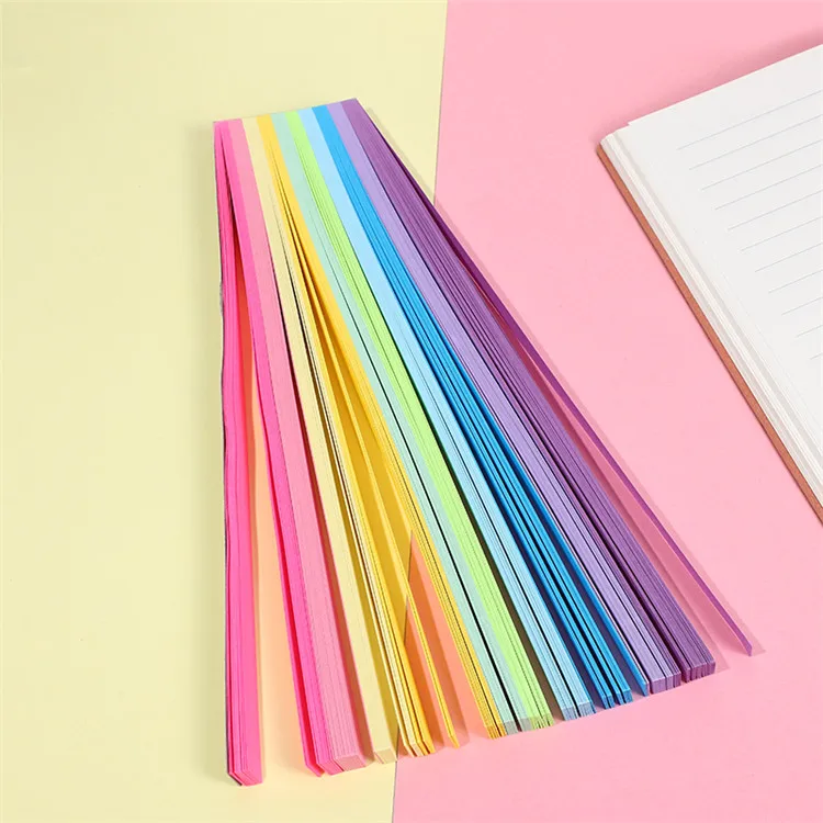Latest Product Candy Color Children Wishing Lucky Star Color Diy Star Origami Paper