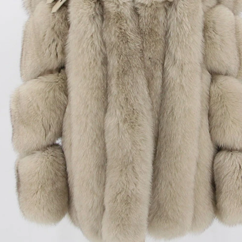 QIUCHEN QC20113 women coats winter real fox fur coat natural fur jacket luxury fur clothes fashion