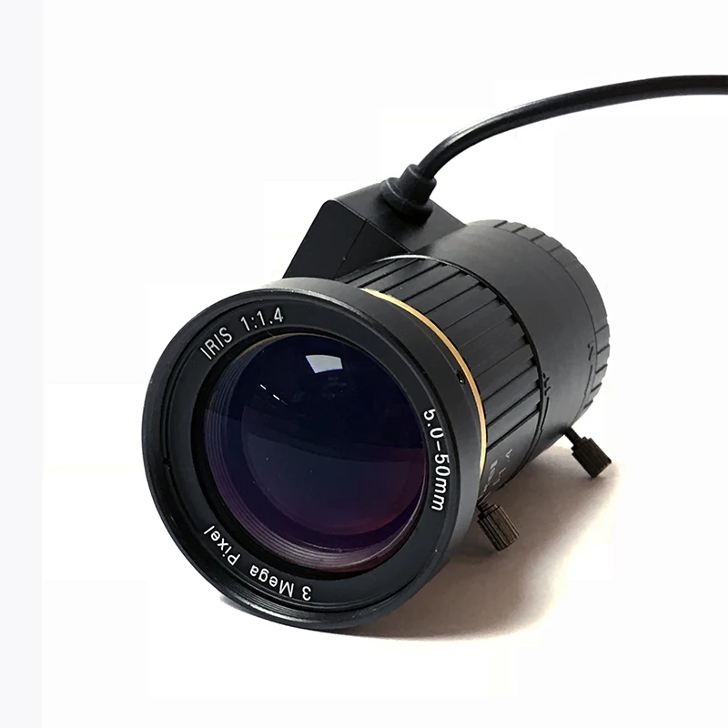 Auto Iris 5-50mm CS-mount Lens 3 Megapixel F1.4 1/2.7 Manual Focus Auto lens CCTV DC iris Lens For Security Camera