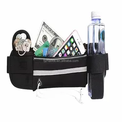 Sport Waist Bag Marathon Fanny Pack Running Belt With Water Bottle Holder