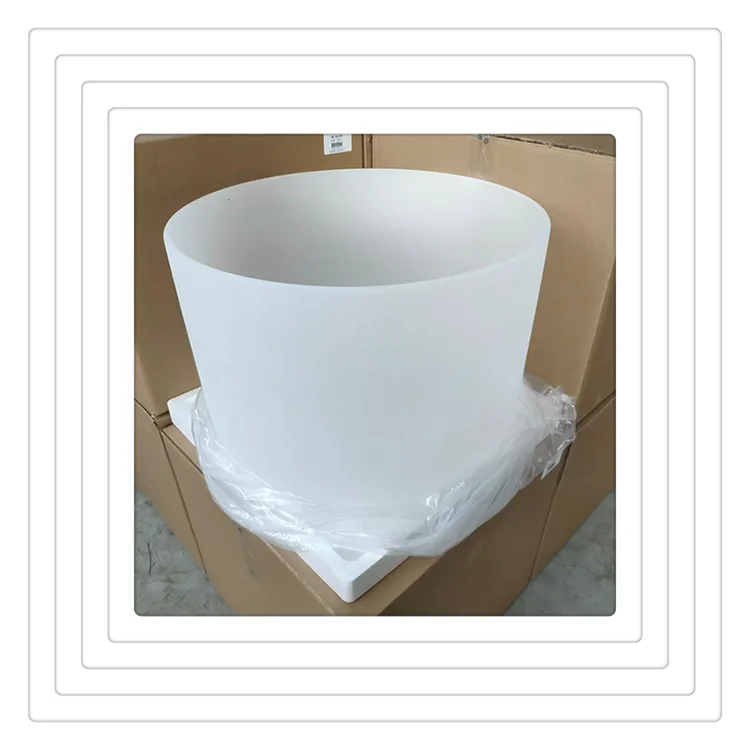 Поющая чаша из непрозрачного молочного хрусталя, 24 дюйма