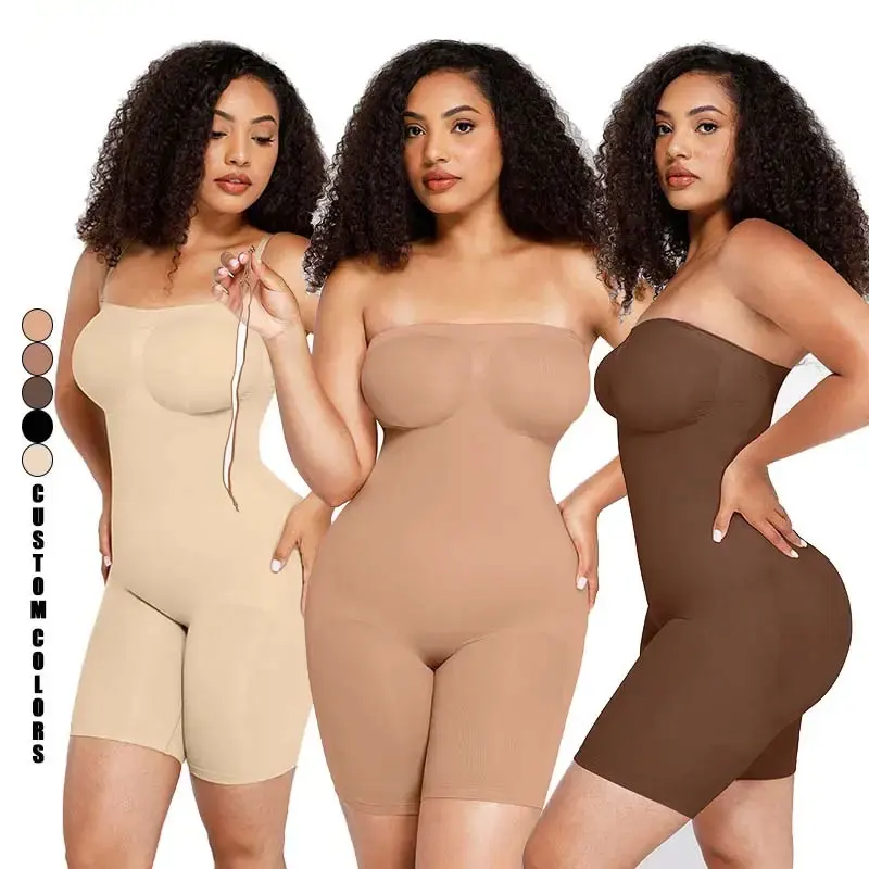 Wholesale Seamless Lady Hip Padding Shapewear Custom Backless Tummy Control Slimming Body Shapewear Bodysuit Shapewear For Women