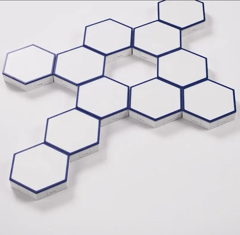 Indoor Nordic Custom Modern mini Designer Up and Down Touch Hexagonal Lighting Touch LED Wall Lamp Decor Tiles For Home Bedroom