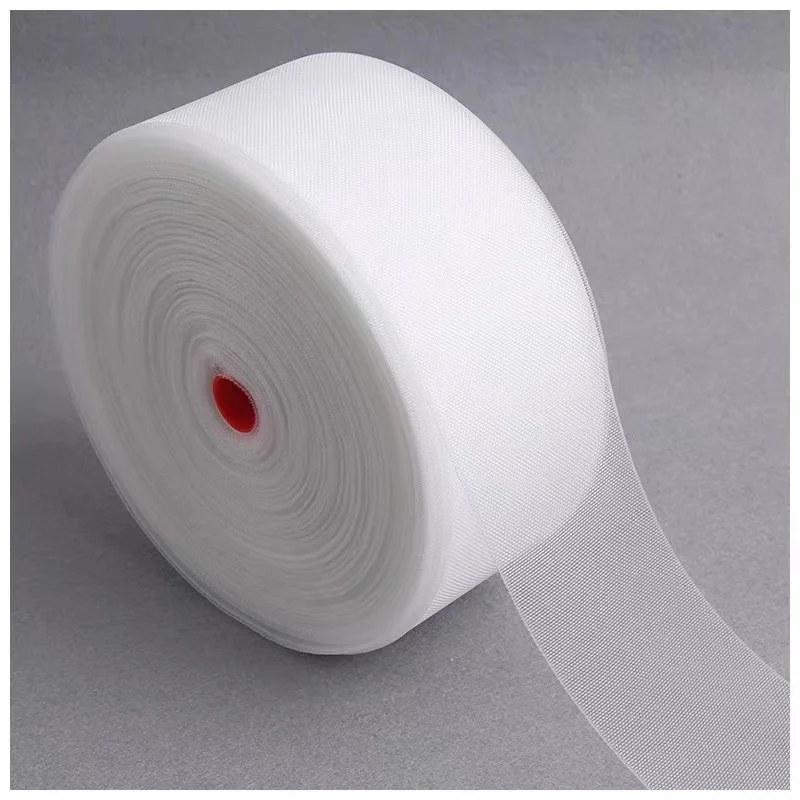 Curtains with nylon fabric straps and lining straps in stock wholesale transparent nylon woven straps