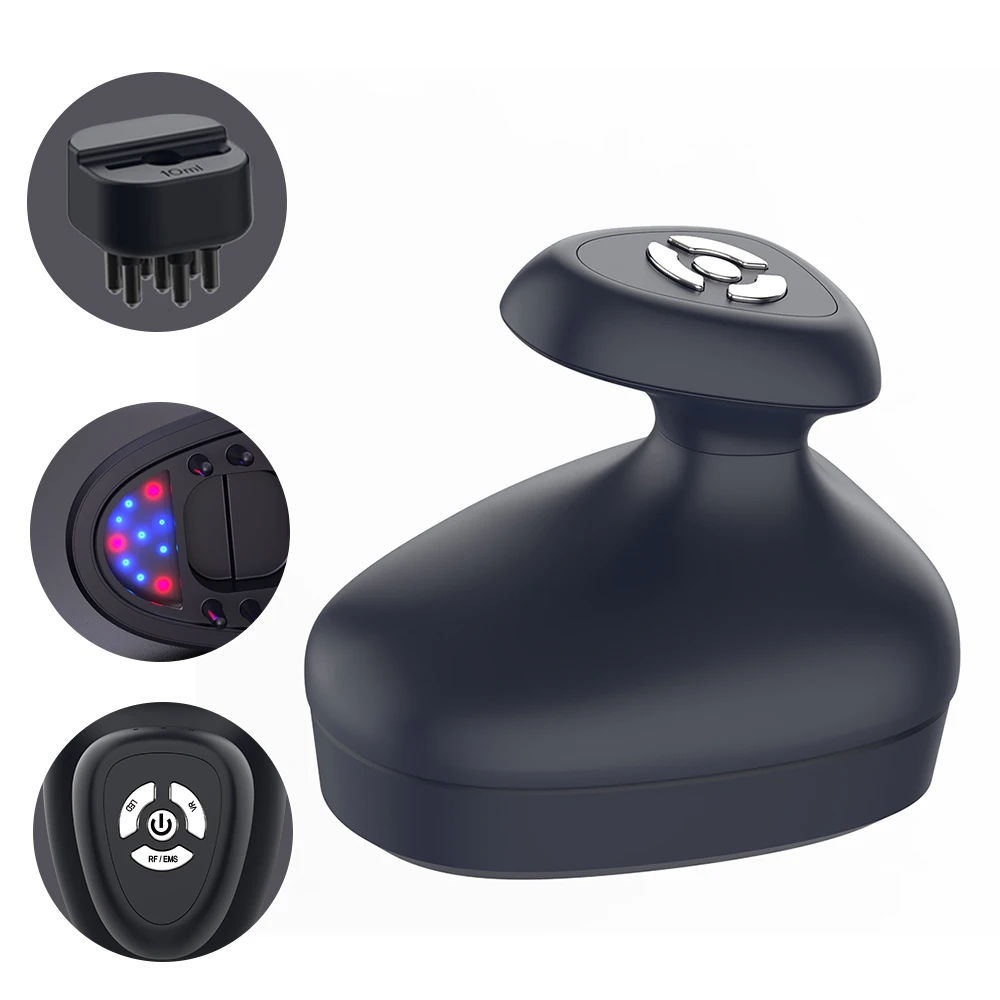 Профессиональный многофункциональный Вибрационный Электрический Лазер для роста волос на заказ массажная расческа