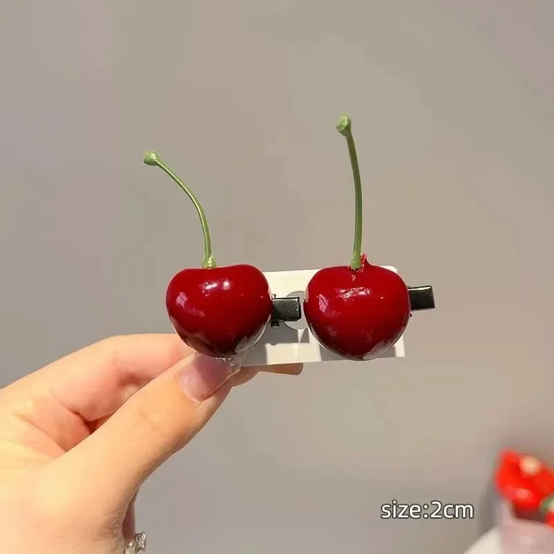 Шпильки для волос с мультяшными фруктами