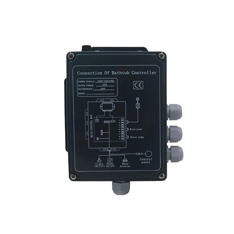 Water Level Detection Air Wind Pump Easy Function ST-04 Constant Temperature Touch Screen Control Massage Bathtub Controller